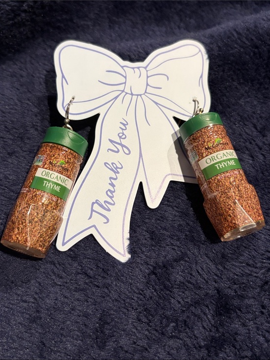 Handmade Jewelry - Thyme Bottle Earrings